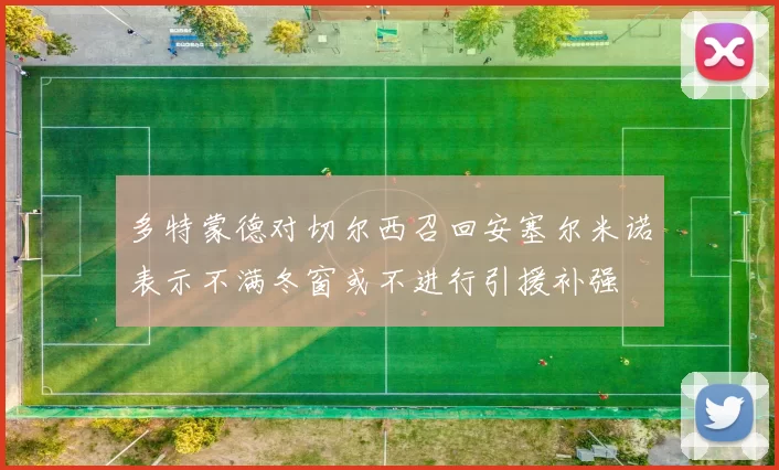 多特蒙德对切尔西召回安塞尔米诺表示不满冬窗或不进行引援补强